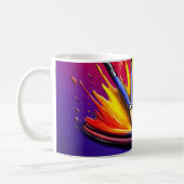 Mug Une explosion de couleurs vives à partir d'une pal (Gauche)