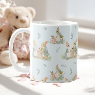 Mug une famille de lapins mignons avec un bébé