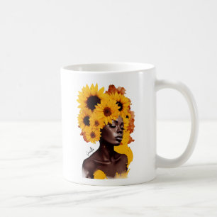 Mug Une femme afro-américaine avec les cheveux afrique