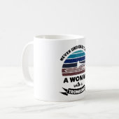 Mug Une femme avec Trombone Funny Gift Maman (Devant gauche)