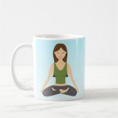 Mug Une Femme De Yoga À Lotus Pose (Gauche)