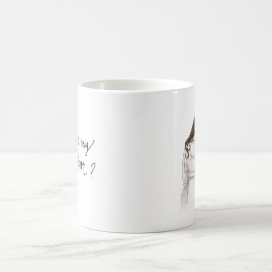 Mug Une femme d'honneur ? Dk Br Long Bride Br Bun Maid (Centre)
