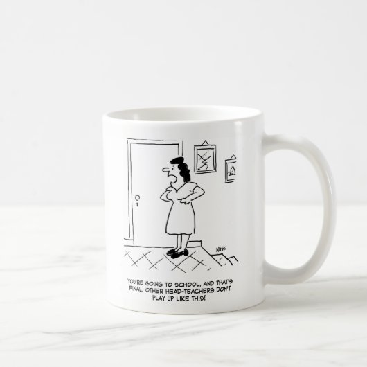 Mug Une femme dit : "Vous allez à l'école et c'est la (Droite)