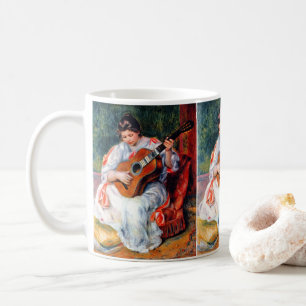 Mug Une femme jouant à la guitare par Pierre Renoir