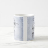 Mug Une Femme Jouant Au Violon Illustration Vintage (Centre)