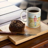 Mug Une Femme Marchant Un Patch Citrouille Inspiration