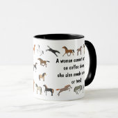 Mug Une femme ne peut pas survivre seule au café (Devant droit)