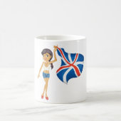 Mug Une Femme Portant Un Drapeau (Centre)