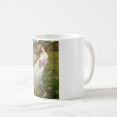 Mug Une femme ramasse des fleurs dans le vent (Devant droit)