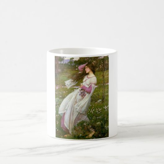 Mug Une femme ramasse des fleurs dans le vent (Centre)