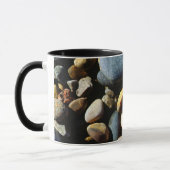 Mug Une feuille d'érable sur un fond de roche (Gauche)