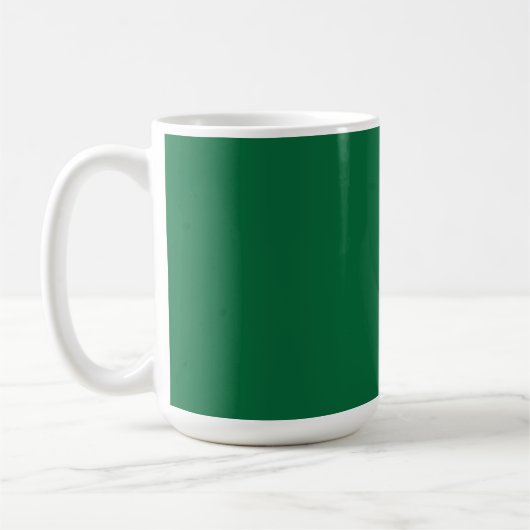 Mug Une feuille verte vif avec des veines distinctes e (Gauche)