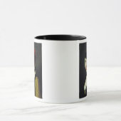 Mug Une fille avec un masque noir (Centre)