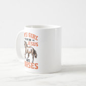 Mug Une Fille Coule Sur Jésus Cheval Cheval (Devant gauche)
