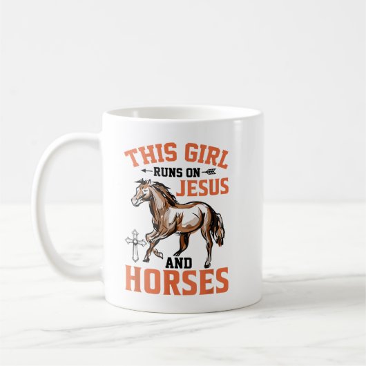 Mug Une Fille Coule Sur Jésus Cheval Cheval (Gauche)