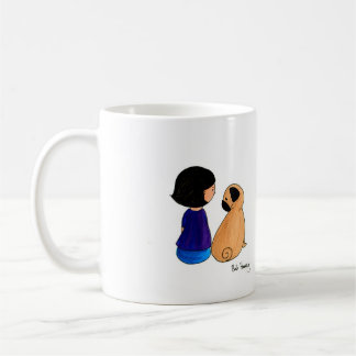 Mug Une fille et son carlin