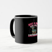 Mug Une fille qui aime Dachshund (Devant gauche)