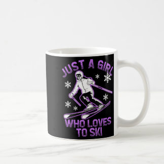 Mug Une fille qui aime le club de ski pour femmes voya