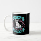 Mug Une Fille Qui Aime Son French Bulldog Français (Gauche)