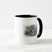 Mug Une fille recueillant des fleurs (Devant droit)