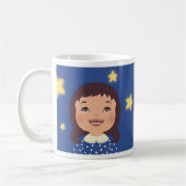 Mug Une fille regardant des étoiles (Gauche)