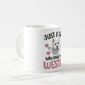 Mug Une fille Westie West Highland White Terrier Maman (Devant gauche)