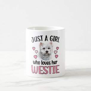 Mug Une fille Westie West Highland White Terrier Maman