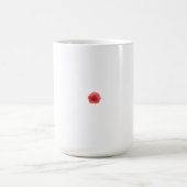 Mug Une fleur de pavot rouge vif avec des pétales déli (Centre)