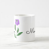 Mug Une fleur violette délicate (Centre)