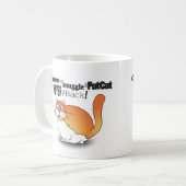 Mug Une fois que vous vous blottissez un gros chat (Devant gauche)