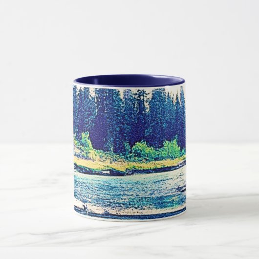 Mug Une Forêt Sauvage Canadienne Majestueuse. Commande (Centre)