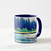 Mug Une Forêt Sauvage Canadienne Majestueuse. Commande (Devant droit)