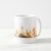 Mug Une forêt simple au pinceau (Devant droit)