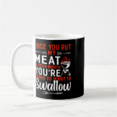 Mug Une Fumée Bbq Drôle Dans La Bouche (Gauche)