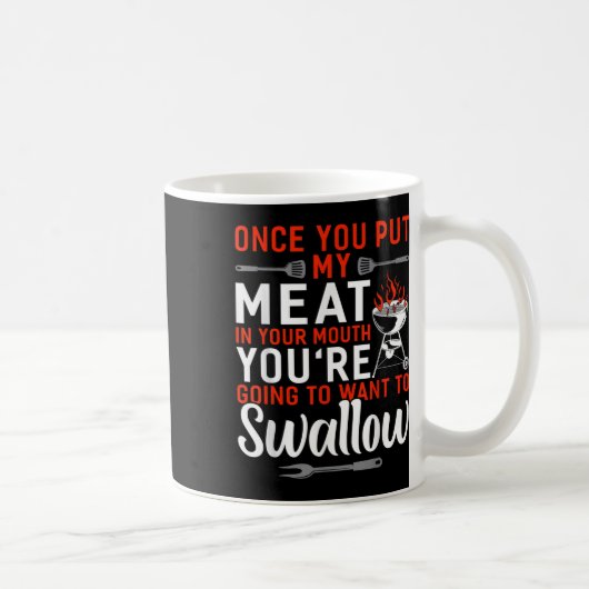Mug Une Fumée Bbq Drôle Dans La Bouche (Droite)