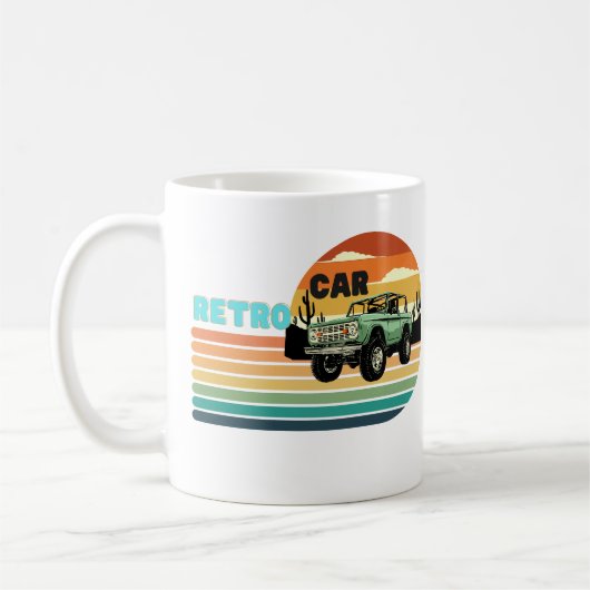 Mug Une grande voiture rétro (Gauche)