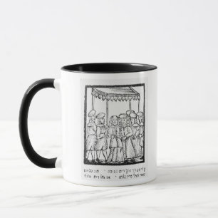 Mug Une illustration d'un mariage juif