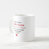 Mug Une infirmière cardiaque vraiment géniale – diffic (Devant gauche)