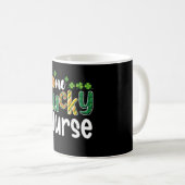 Mug Une infirmière chanceuse à la Saint-Patrick (Devant droit)