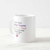 Mug Une infirmière en oncologie vraiment grande - Nom  (Devant gauche)