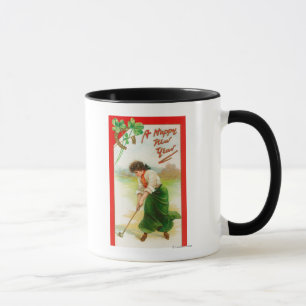 Mug Une Irlandaise sur le point de frapper le Golfball