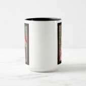 Mug Une jeune dame avec un ventilateur rouge par Eugen (Centre)