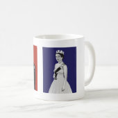 Mug Une jeune reine Elizabeth avec son prince (Devant droit)
