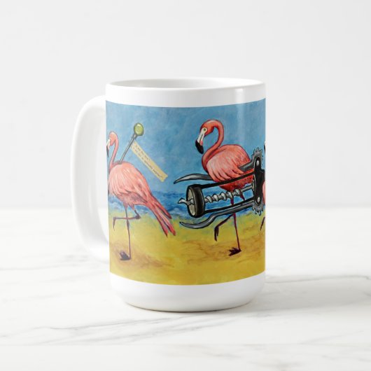 Mug Une jolie muqueuse de flamants (Devant gauche)