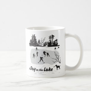 Mug Une journée de hockey sur étang de hockey sur le