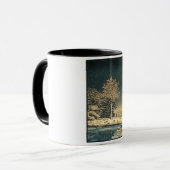 Mug Une journée d'hiver sur la rivière Sumida au Japon (Devant gauche)