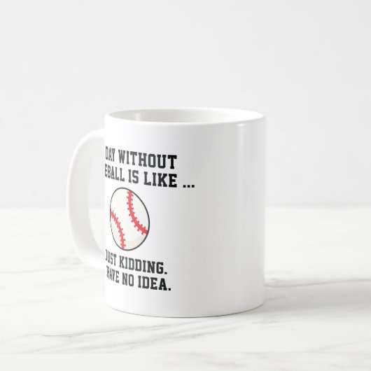 Mug Une Journée Sans Baseball (Devant gauche)