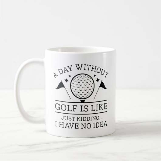 Mug Une journée sans golf (Gauche)