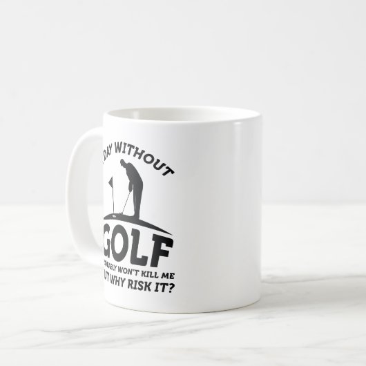 Mug Une journée sans golf (Devant gauche)