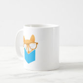 Mug une lecture mignonne de renard (Devant gauche)